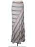 Studio M Stripes Gray Blue Casual Skirt Size S - photo 1