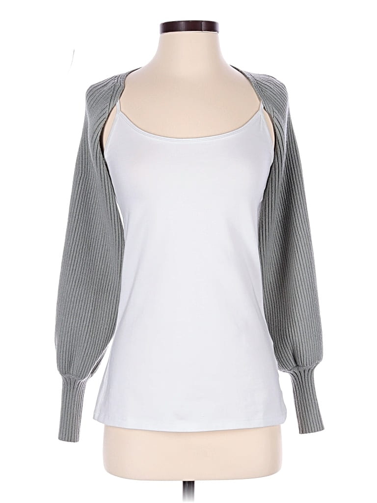 Pre-owned Mable Cardigan Sweater In Gray