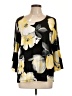 Allison Daley Yellow 3/4 Sleeve Blouse Size L - photo 1