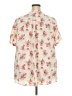 Torrid Floral Ivory Short Sleeve Blouse Size 3X Plus (3) - photo 2