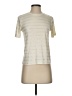 Express Metallic Ivory Short Sleeve Turtleneck Size XS - photo 1