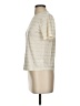 Express Metallic Ivory Short Sleeve Turtleneck Size XS - photo 5