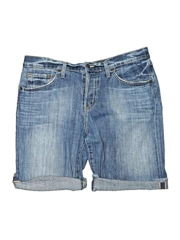 Red Engine Denim Shorts (view 1)