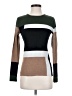 Doncaster Collection Color Block Brown Pullover Sweater Size S - photo 1