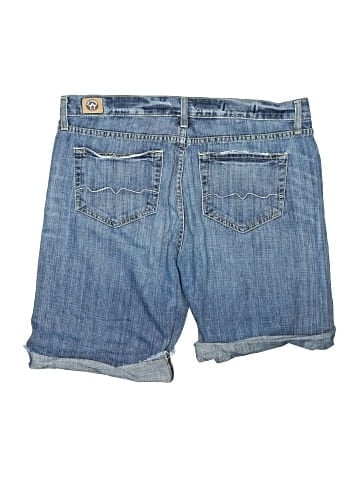 Red Engine Denim Shorts (view 2)