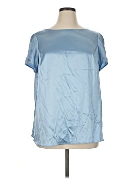 Lafayette 148 New York Short Sleeve Silk Top (view 1)