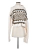 Free People Chevron-herringbone Ivory Pullover Sweater Size S - photo 1