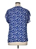 W5 100% Polyester Blue Short Sleeve Blouse Size XL - photo 2