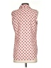 Ann Taylor 100% Polyester Hearts Red Sleeveless Blouse Size S - photo 2
