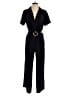 Monteau 100% Polyester Solid Black Jumpsuit Size M - photo 1