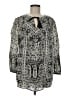 Lucky Brand Paisley Floral Silver Long Sleeve Blouse Size M - photo 1