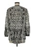 Lucky Brand Paisley Floral Silver Long Sleeve Blouse Size M - photo 2
