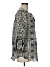 Lucky Brand Paisley Floral Silver Long Sleeve Blouse Size M - photo 4