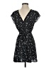 Blue Life 100% Polyester Print Black Casual Dress Size S - photo 1
