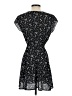 Blue Life 100% Polyester Print Black Casual Dress Size S - photo 2