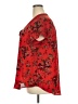 Torrid 100% Polyester Red Short Sleeve Blouse Size 2X Plus (2) - photo 5
