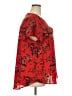 Torrid 100% Polyester Red Short Sleeve Blouse Size 2X Plus (2) - photo 4