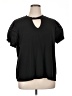 Como Blu Black Short Sleeve Top Size 1X (estimated) - photo 1