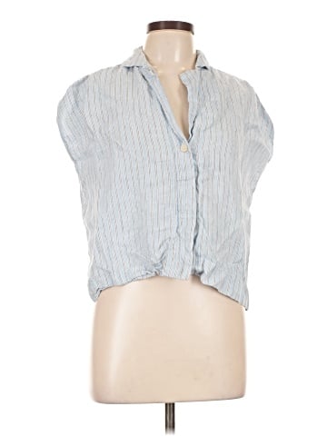 Madewell Boxy Cap-Sleeve Shirt in 100% Linen (view 1)