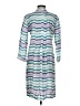 Pomegranate Stripes Teal Casual Dress Size S - photo 2
