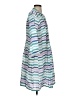 Pomegranate Stripes Teal Casual Dress Size S - photo 4