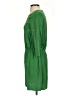 Tibi 100% Silk Solid Green Casual Dress Size 2 - photo 5