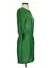 Tibi 100% Silk Solid Green Casual Dress Size 2 - photo 4