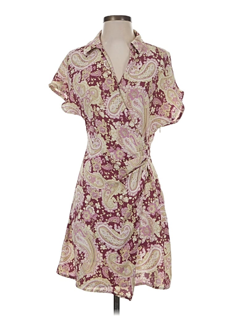 Pre-owned Entro Casual Dress In Burgundy