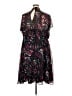 Torrid 100% Polyester Print Black Cocktail Dress Size 4X Plus (4) - photo 2