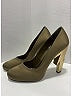 Prada Color Block Gold Green Heels Size EU 41 - photo 6