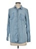 Splendid 100% Lyocell Blue Long Sleeve Button-Down Shirt Size S - photo 1