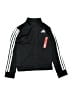 Adidas 100% Polyester Black Track Jacket Size 10 - 12 - photo 1