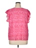 Unbranded 100% Polyester Pink Short Sleeve Blouse Size XL - photo 1