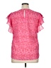 Unbranded 100% Polyester Pink Short Sleeve Blouse Size XL - photo 2