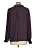 Ann Taylor LOFT 100% Polyester Purple Long Sleeve Blouse Size L - photo 2