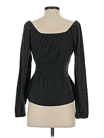 Madewell Plush Square-Neck Smocked Top (view 2)