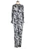 Trina Turk Graphic Silver Jumpsuit Size 6 - photo 1