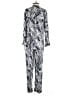Trina Turk Graphic Silver Jumpsuit Size 6 - photo 2