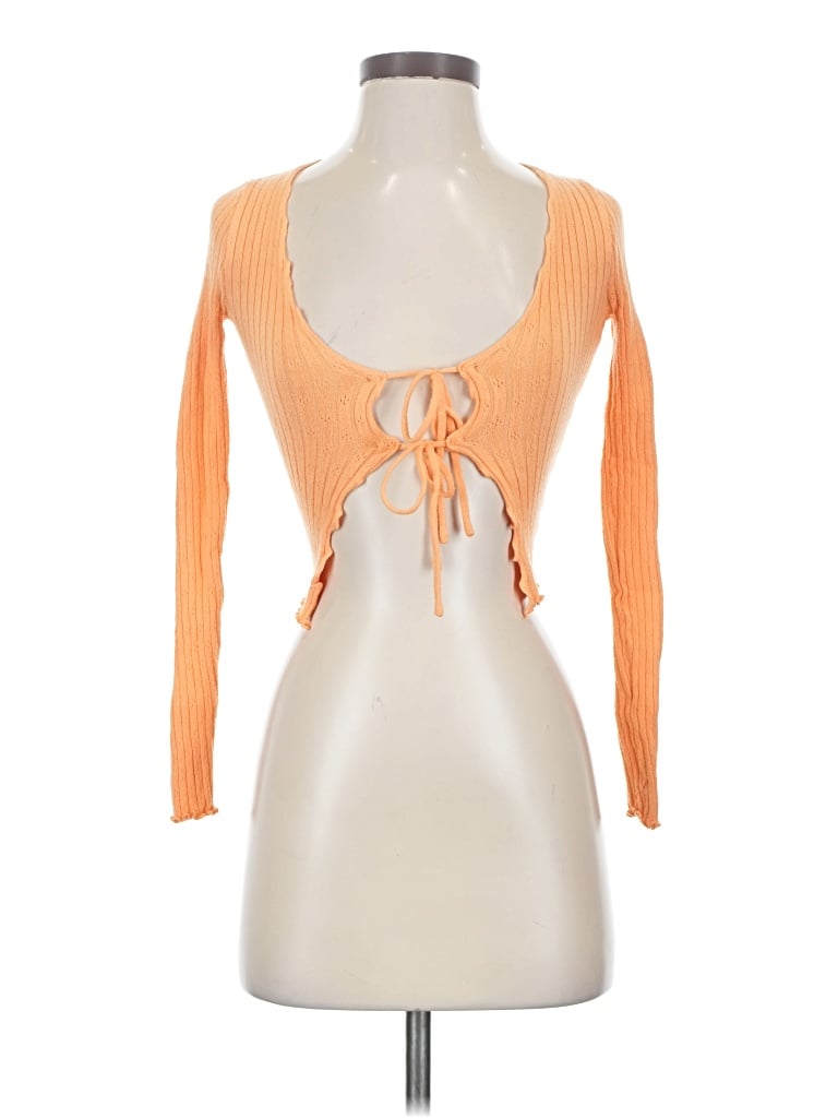 Pre-owned Full Tilt Cardigan Sweater In Orange