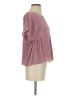 Madewell 100% Polyester Pink Texture &amp; Thread Micropleat Top Size S - photo 4
