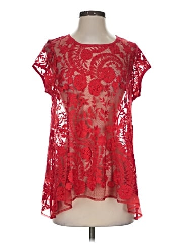 Karen Kane Short Sleeve Blouse (view 1)