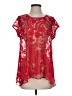 Karen Kane Paisley Red Short Sleeve Blouse Size XS - photo 1