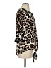 C established 1946 Animal Print Brown 3/4 Sleeve Blouse Size S - photo 4