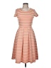 Assorted Brands Stripes Orange Casual Dress Size M - photo 1