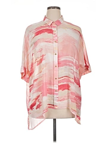 JM Collection Short Sleeve Blouse (view 1)