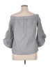 Cupio 100% Cotton Gray 3/4 Sleeve Blouse Size XL - photo 2