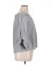 Cupio 100% Cotton Gray 3/4 Sleeve Blouse Size XL - photo 4