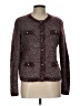 Maje Tweed Burgundy Cardigan Size Lg (3) - photo 1