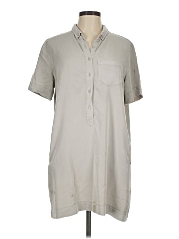 Topshop Short Sleeve Button-Down Shirt (view 1)