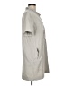 Topshop Gray Short Sleeve Button-Down Shirt Size 8 - photo 4